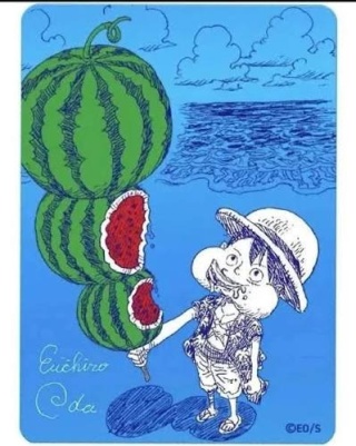 Monkey D. Luffy – NatsuComi 2026 Meta-Kira Card (Watermelon) – JP
