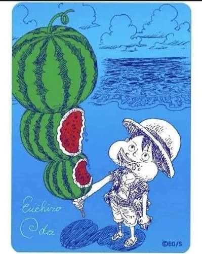 Monkey D. Luffy – NatsuComi 2026 Meta-Kira Card (Watermelon) – JP [EX]